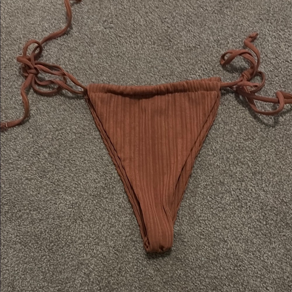 Rust Tie-Side Bikini Bottom